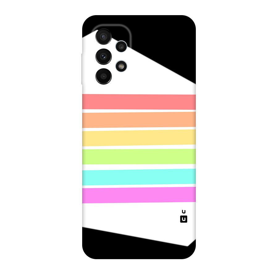 Pastel Pride Horizontal Stripes Original Polycarbonate Back Case for Galaxy A23