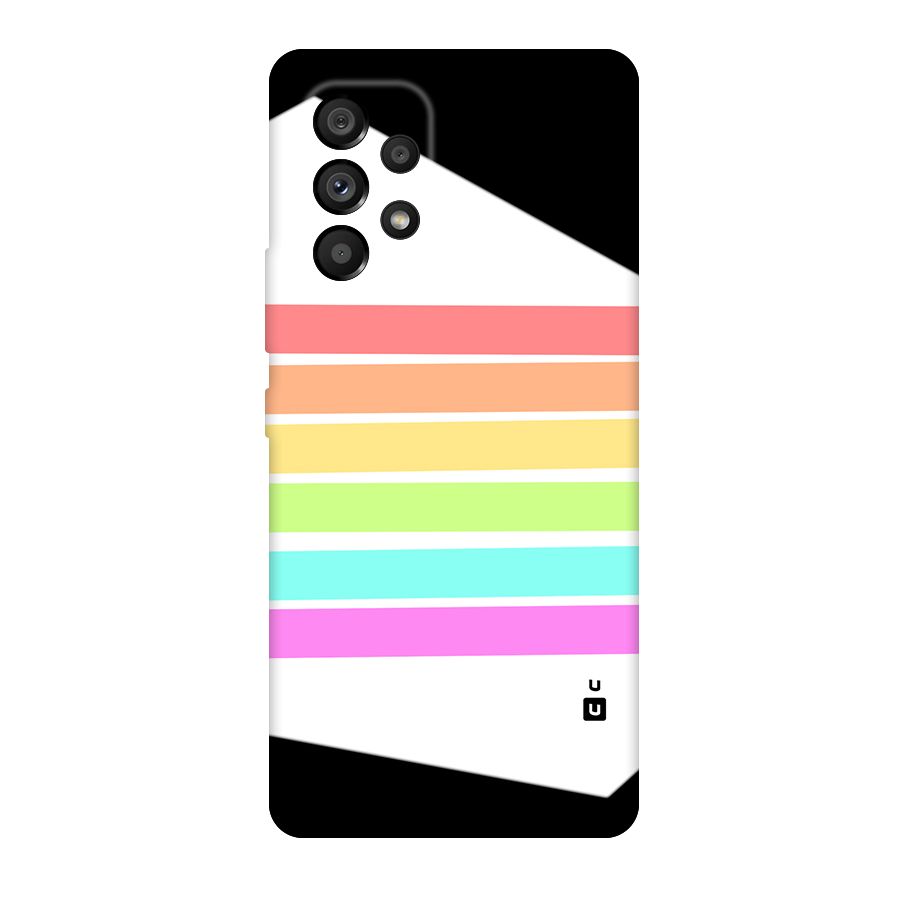Pastel Pride Horizontal Stripes Original Polycarbonate Back Case for Galaxy A53 5G