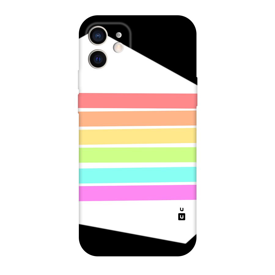 Pastel Pride Horizontal Stripes Original Polycarbonate Back Case for iPhone 12