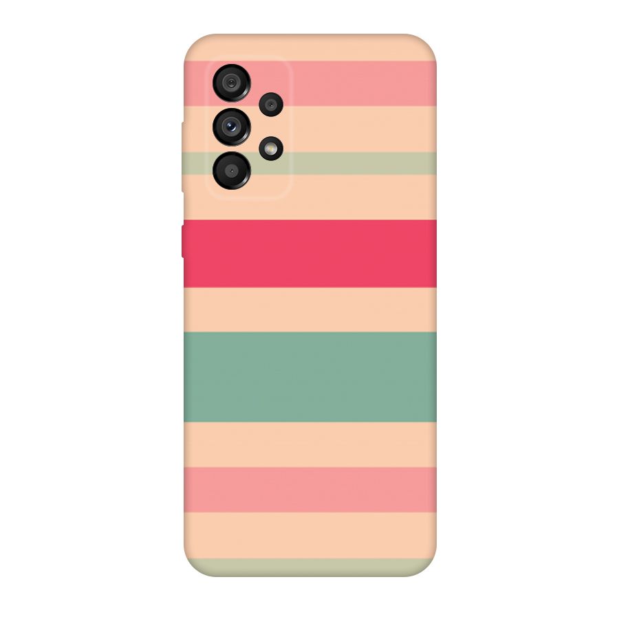 Pastel Stripes Vintage Original Polycarbonate Back Case for Galaxy A73 5G
