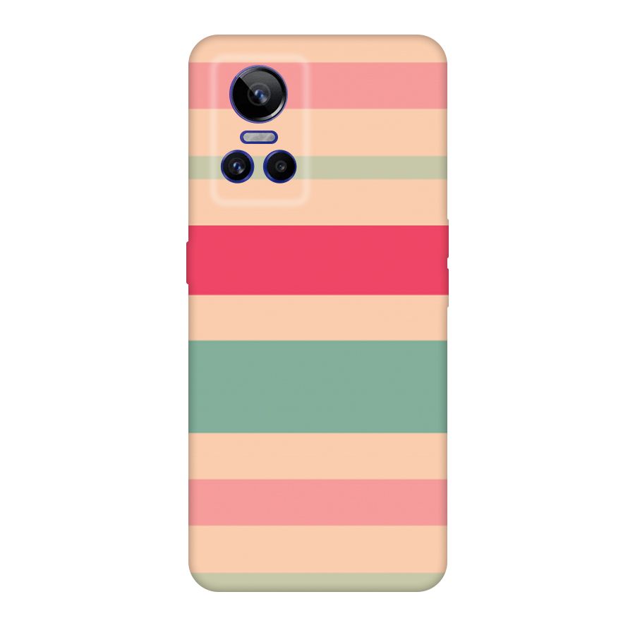 Pastel Stripes Vintage Original Polycarbonate Back Case for Realme GT Neo 3