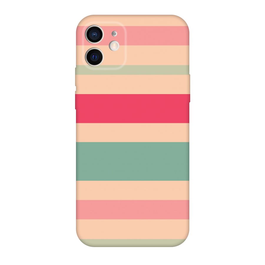 Pastel Stripes Vintage Original Polycarbonate Back Case for iPhone 12