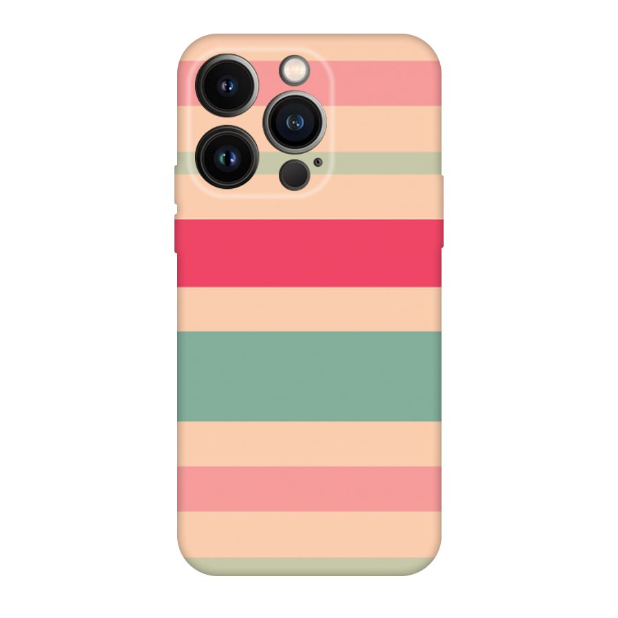 Pastel Stripes Vintage Original Polycarbonate Back Case for iPhone 14 Pro