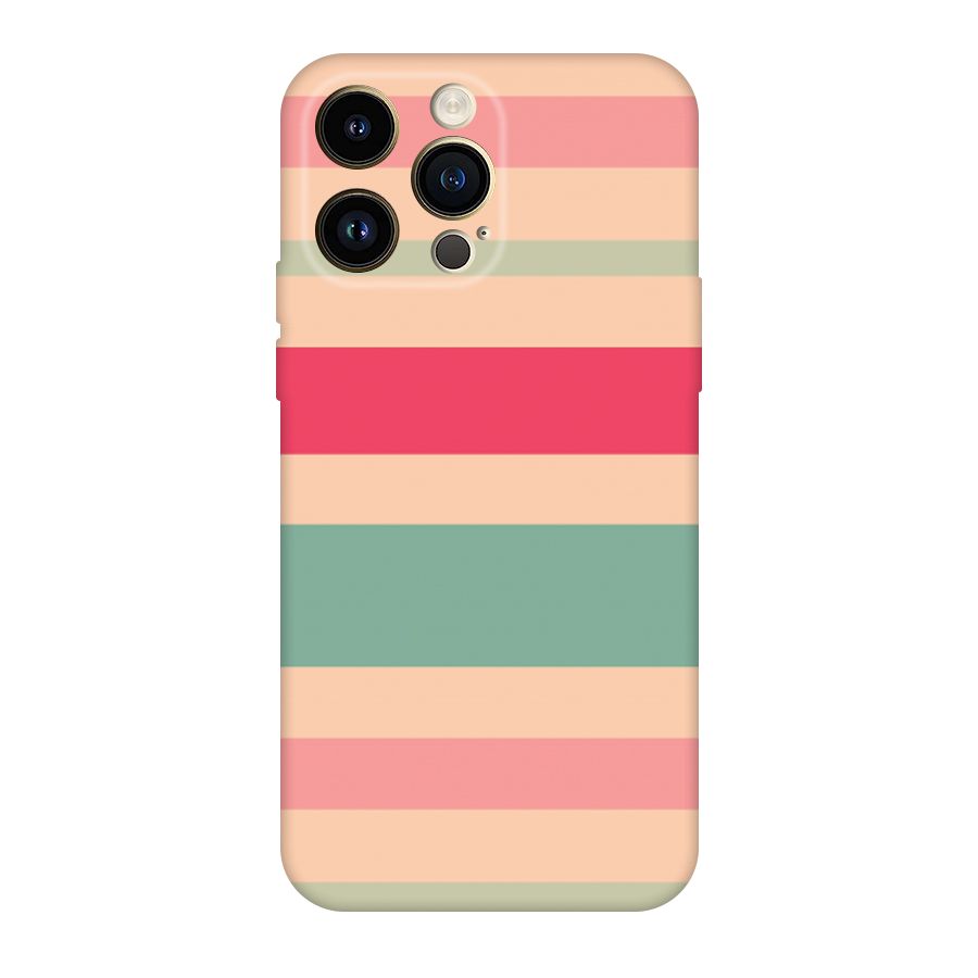 Pastel Stripes Vintage Original Polycarbonate Back Case for iPhone 14 Pro Max