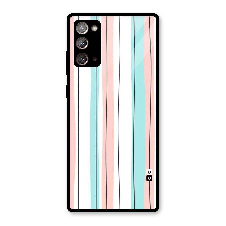 Pastel Tri Stripes Glass Back Case for Galaxy Note 20