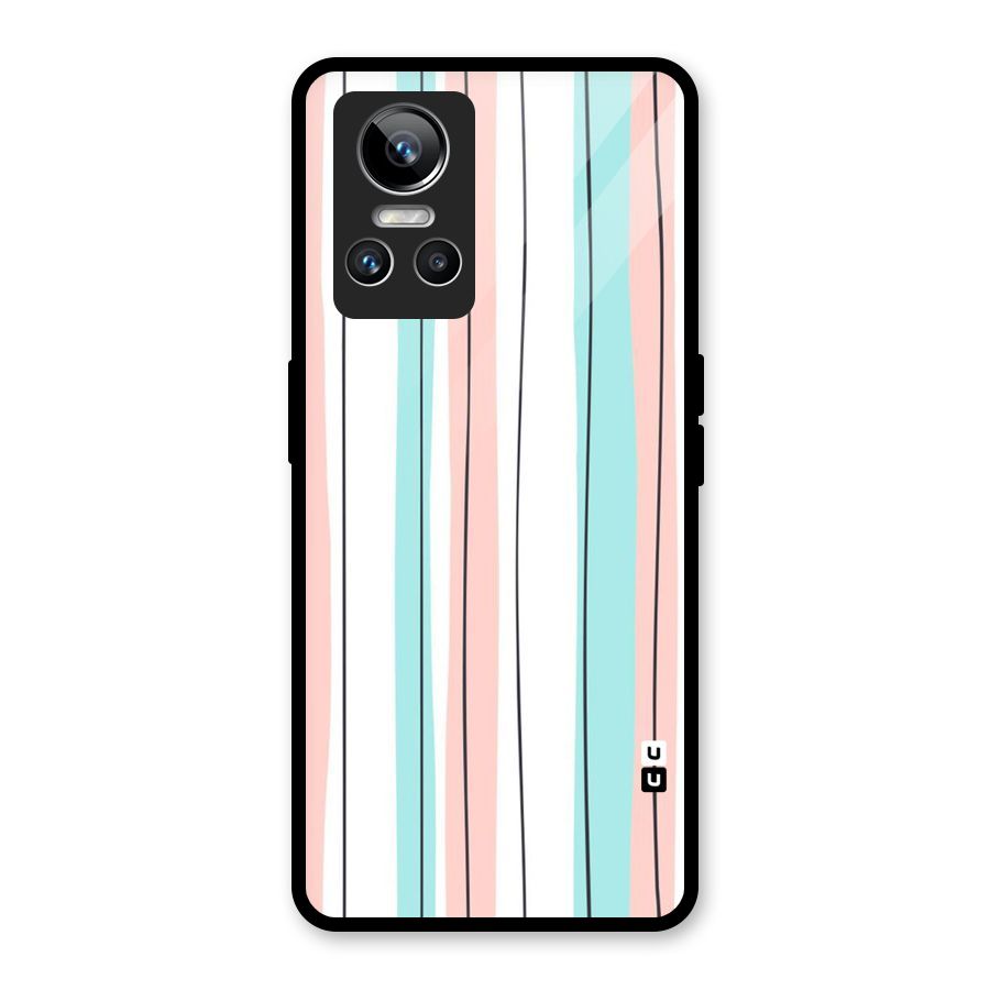 Pastel Tri Stripes Glass Back Case for Realme GT Neo 3
