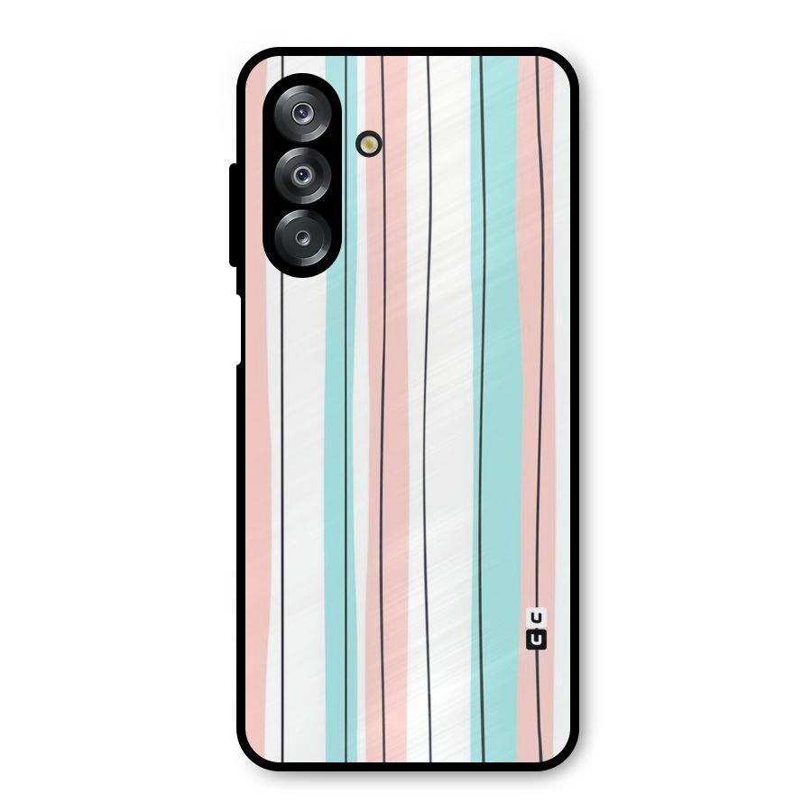 Pastel Tri Stripes Metal Back Case for Galaxy A26