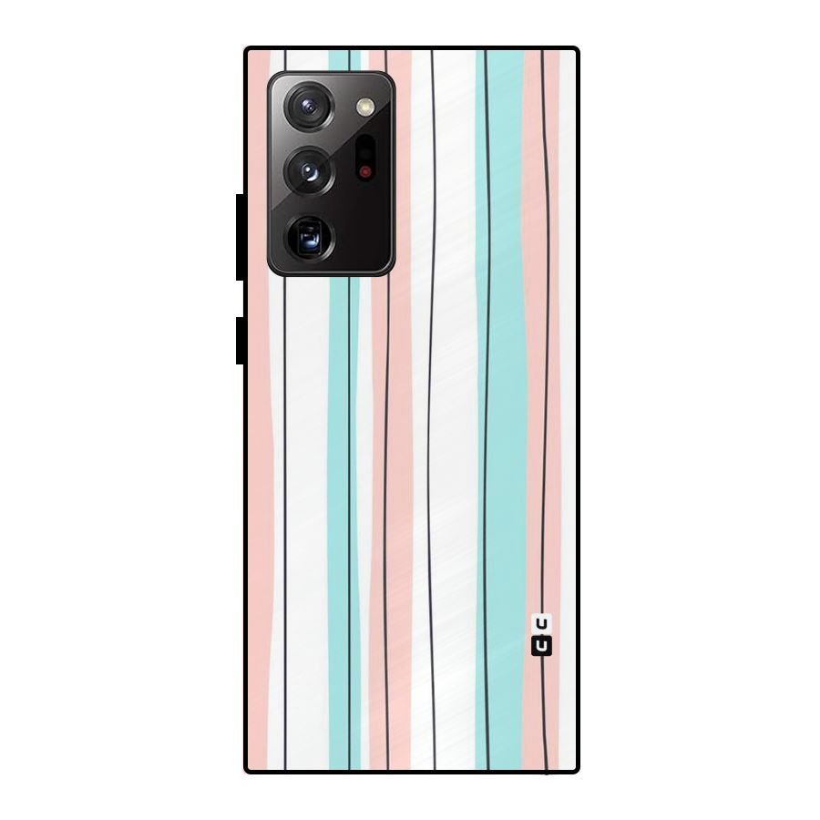 Pastel Tri Stripes Metal Back Case for Galaxy Note 20 Ultra