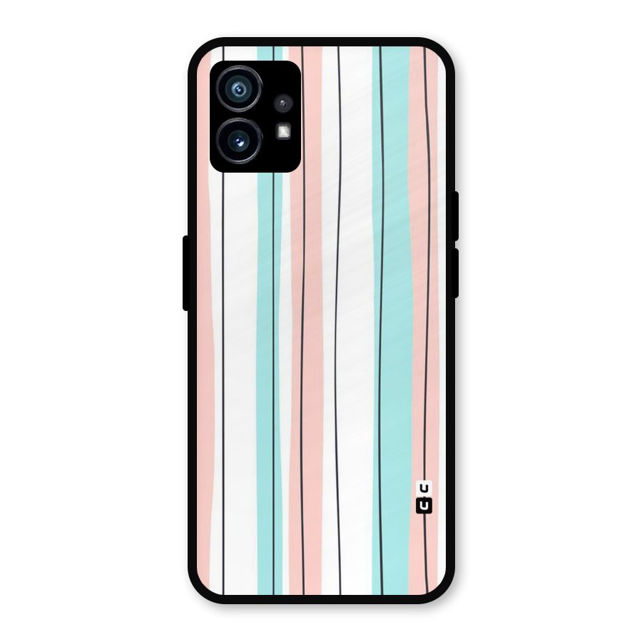 Pastel Tri Stripes Metal Back Case for Nothing Phone 1