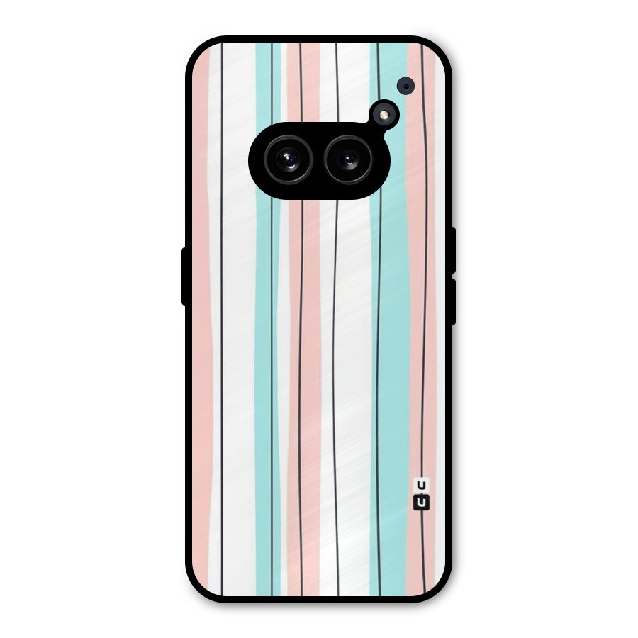 Pastel Tri Stripes Metal Back Case for Nothing Phone 2a Plus
