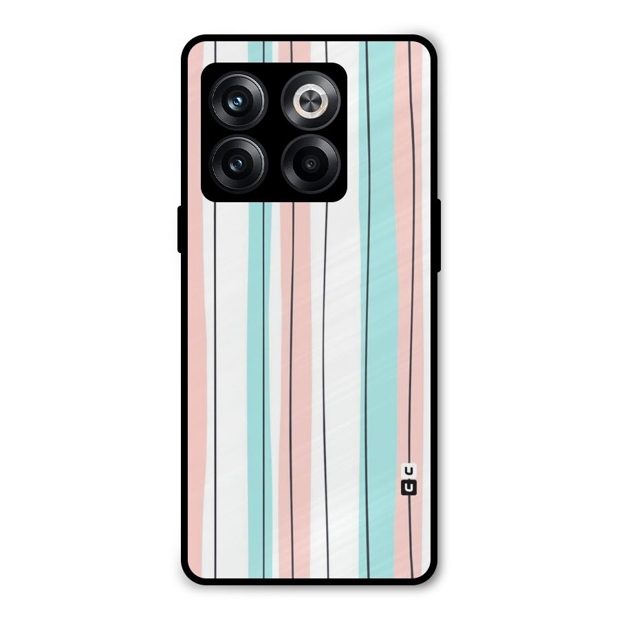 Pastel Tri Stripes Metal Back Case for OnePlus 10T