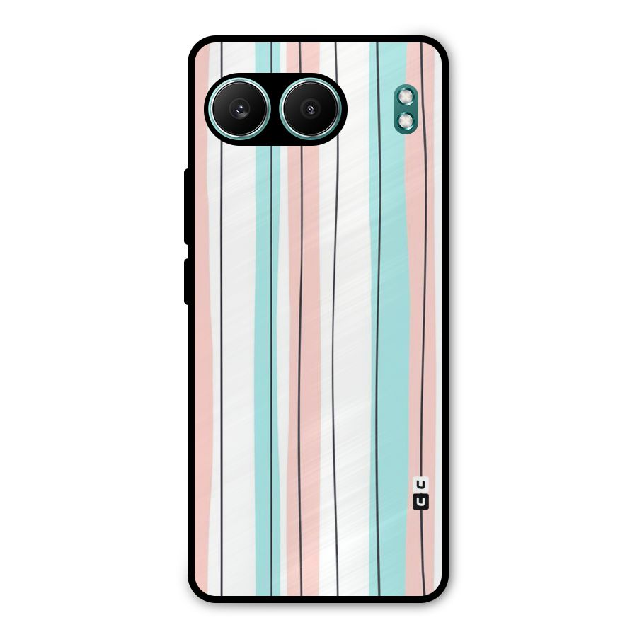 Pastel Tri Stripes Metal Back Case for OnePlus Nord 4