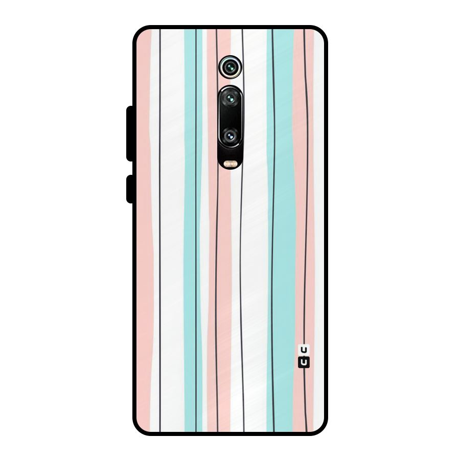 Pastel Tri Stripes Metal Back Case for Redmi K20