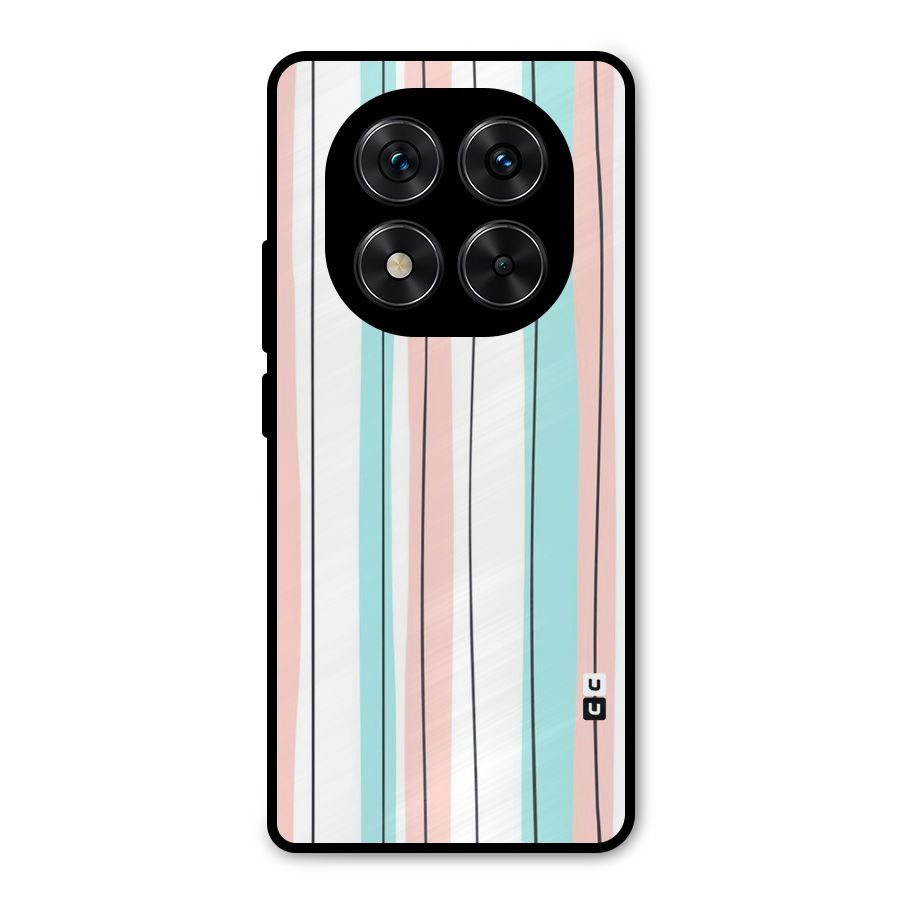 Pastel Tri Stripes Metal Back Case for Redmi Note 14 Pro 5G