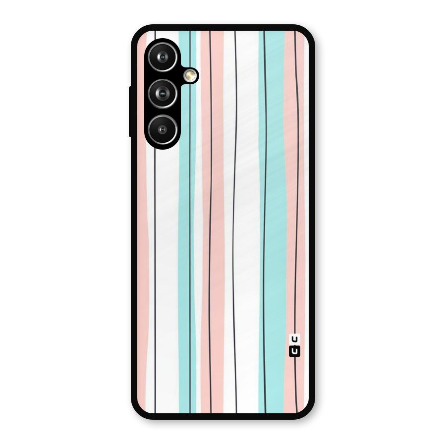 Pastel Tri Stripes Metal Back Case for Samsung Galaxy M54