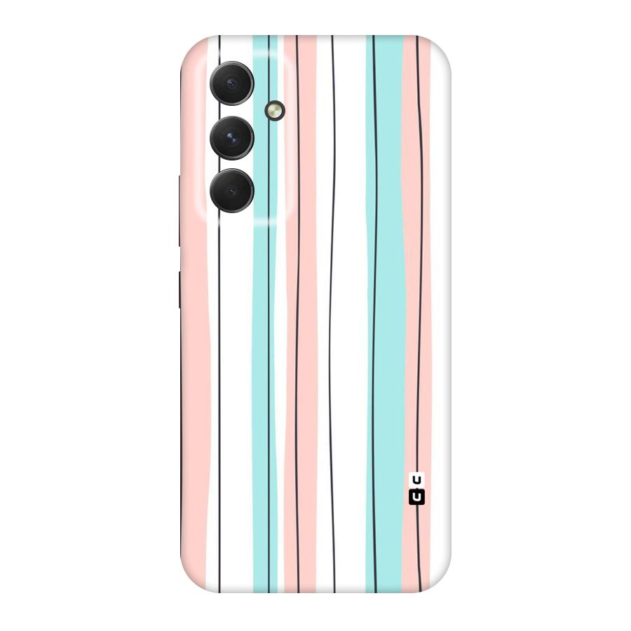 Pastel Tri Stripes Original Polycarbonate Back Case for Galaxy A54