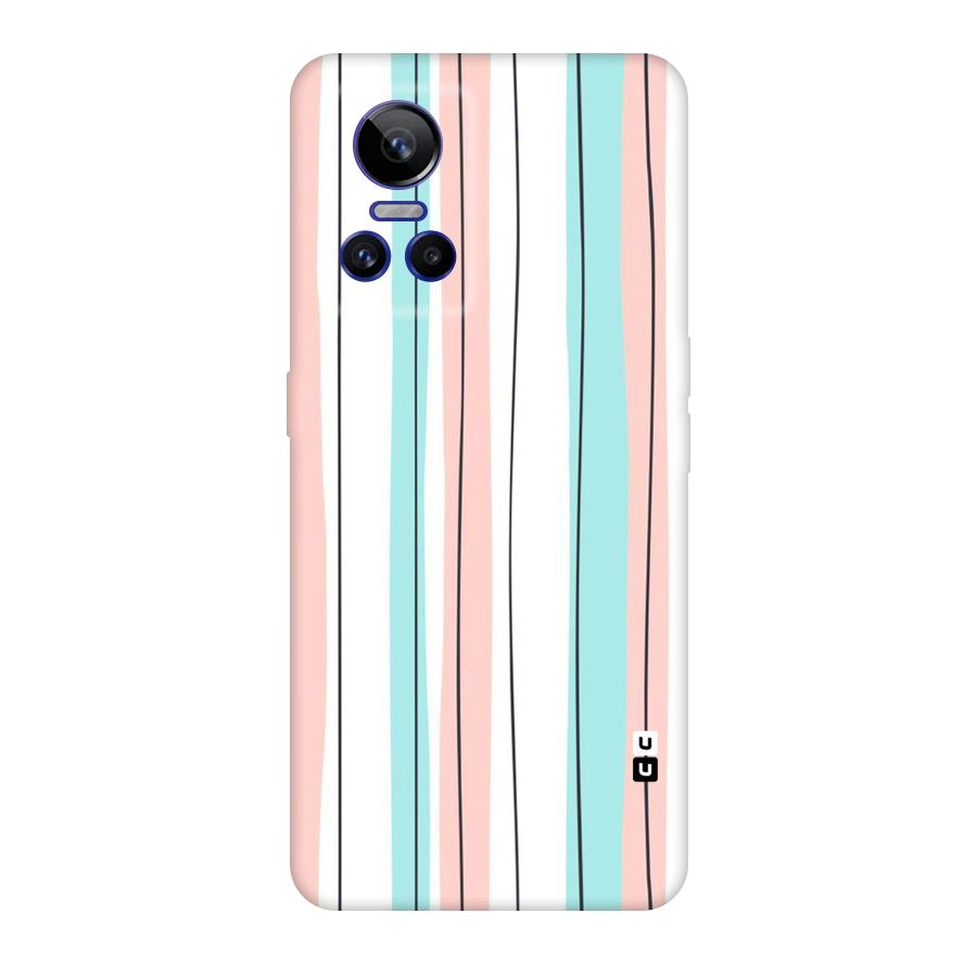Pastel Tri Stripes Original Polycarbonate Back Case for Realme GT Neo 3