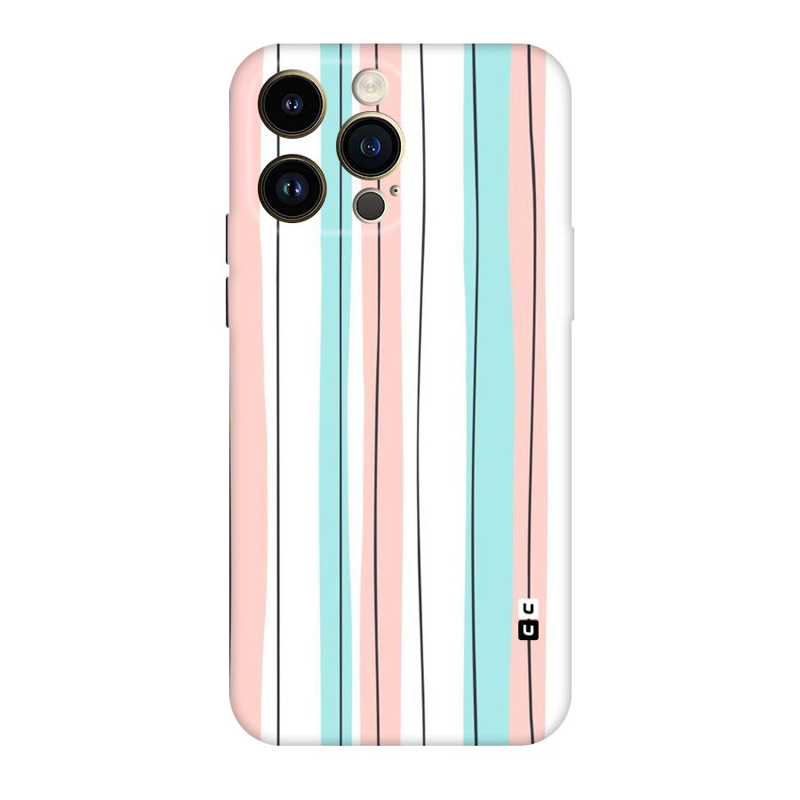 Pastel Tri Stripes Original Polycarbonate Back Case for iPhone 14 Pro Max