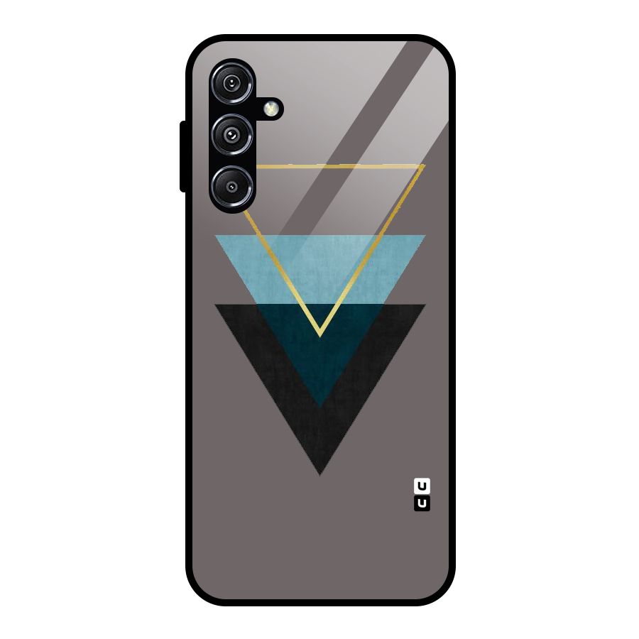 Pastel Triangle Glass Back Case for Galaxy M34 5G