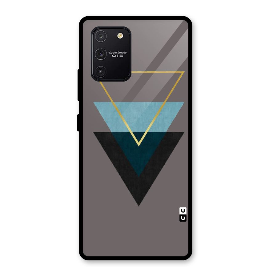 Pastel Triangle Glass Back Case for Galaxy S10 Lite