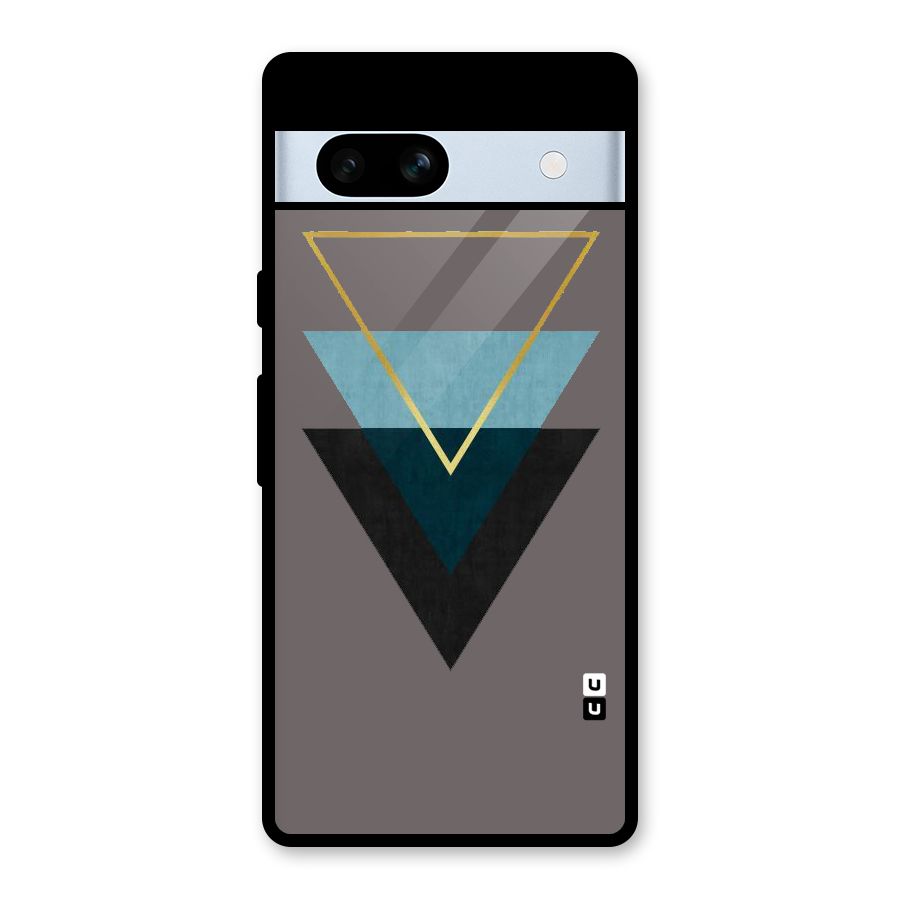 Pastel Triangle Glass Back Case for Google Pixel 7a