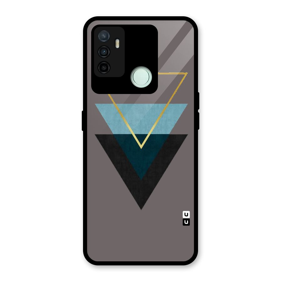 Pastel Triangle Glass Back Case for Oppo A53