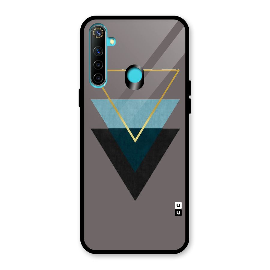 Pastel Triangle Glass Back Case for Realme Narzo 10