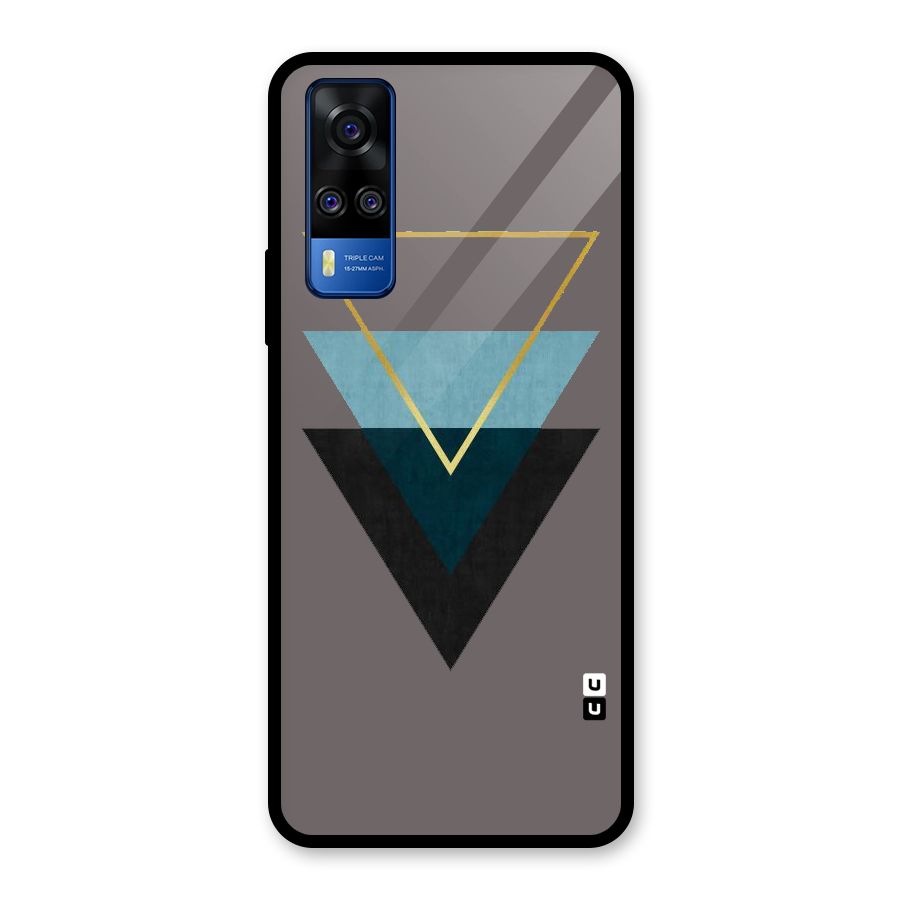 Pastel Triangle Glass Back Case for Vivo Y31