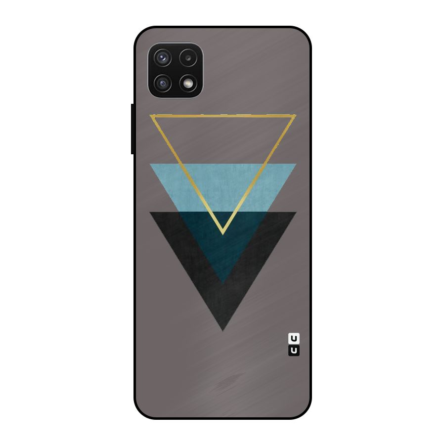 Pastel Triangle Metal Back Case for Galaxy A22 5G