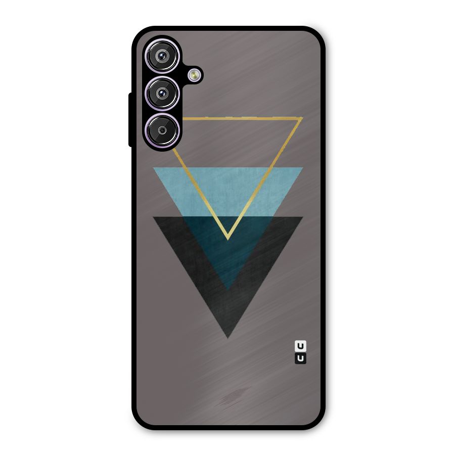 Pastel Triangle Metal Back Case for Galaxy F15