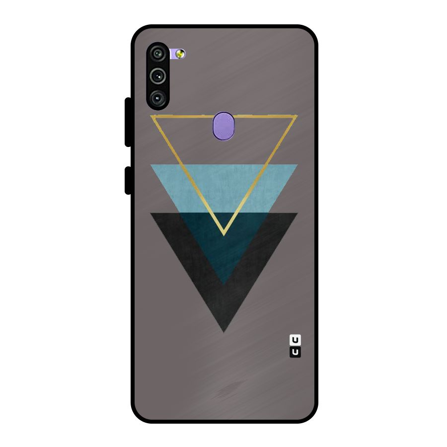 Pastel Triangle Metal Back Case for Galaxy M11