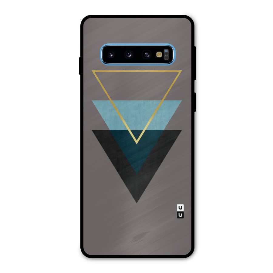 Pastel Triangle Metal Back Case for Galaxy S10