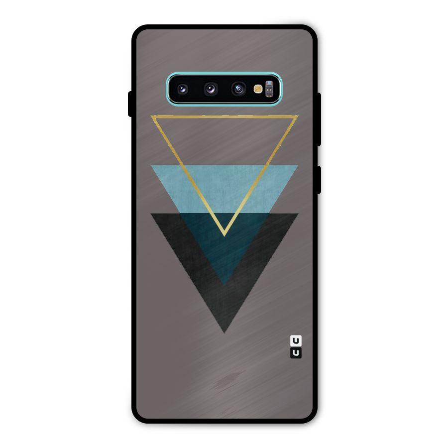 Pastel Triangle Metal Back Case for Galaxy S10 Plus