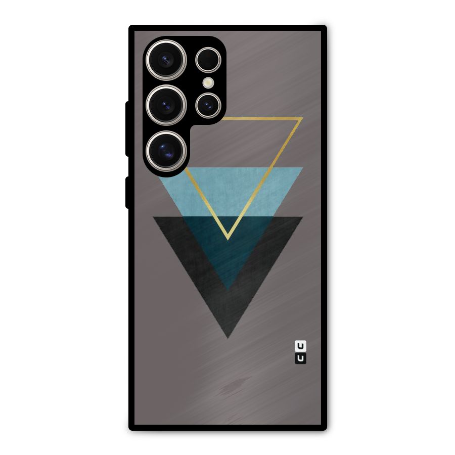 Pastel Triangle Metal Back Case for Galaxy S24 Ultra