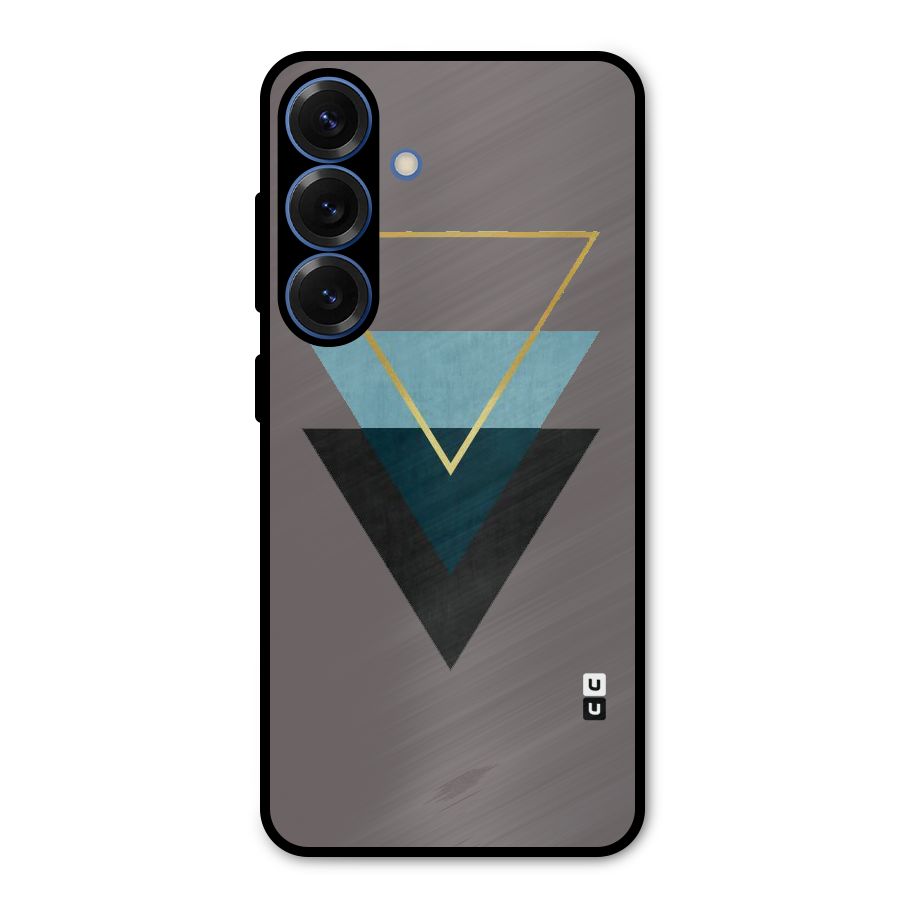 Pastel Triangle Metal Back Case for Galaxy S25