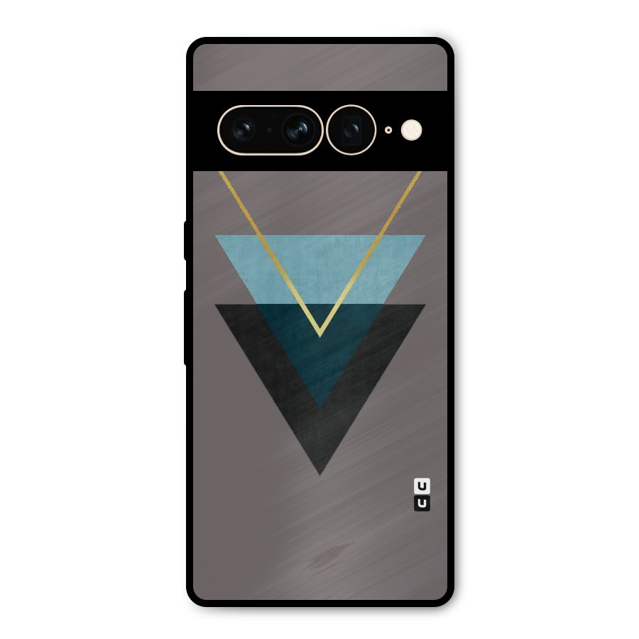 Pastel Triangle Metal Back Case for Google Pixel 7 Pro