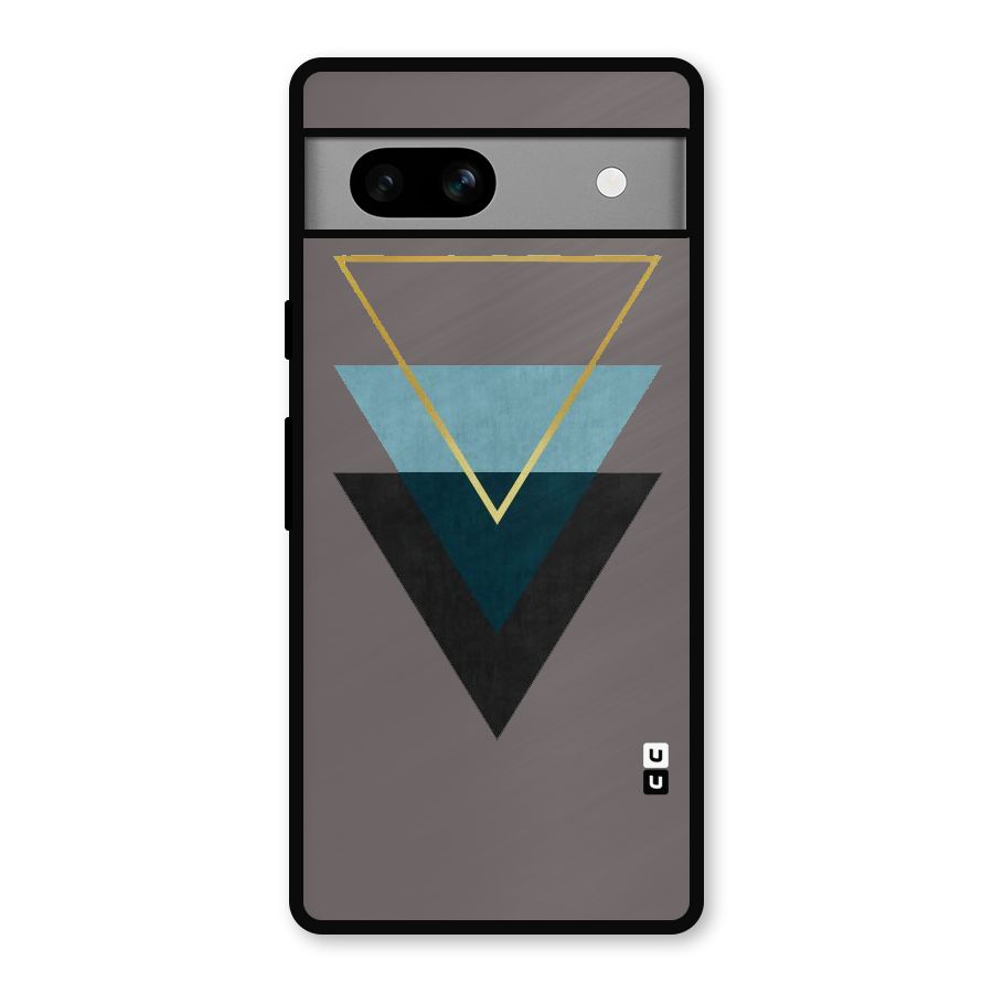 Pastel Triangle Metal Back Case for Google Pixel 7a