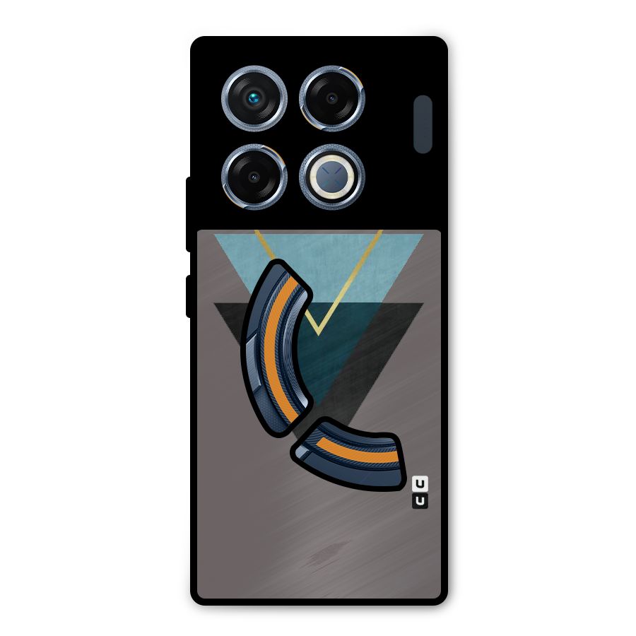 Pastel Triangle Metal Back Case for Infinix GT 20 Pro