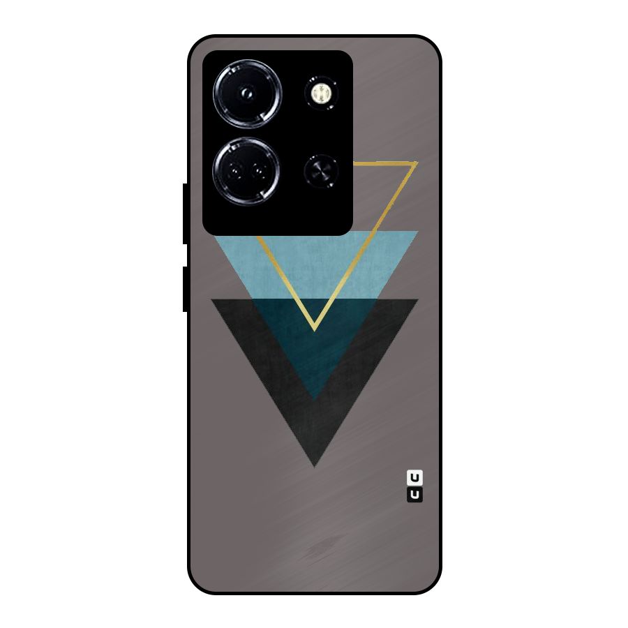 Pastel Triangle Metal Back Case for Infinix Note 30 5G