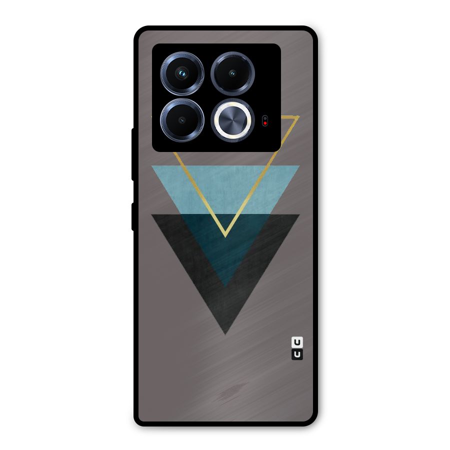 Pastel Triangle Metal Back Case for Infinix Note 40 5G
