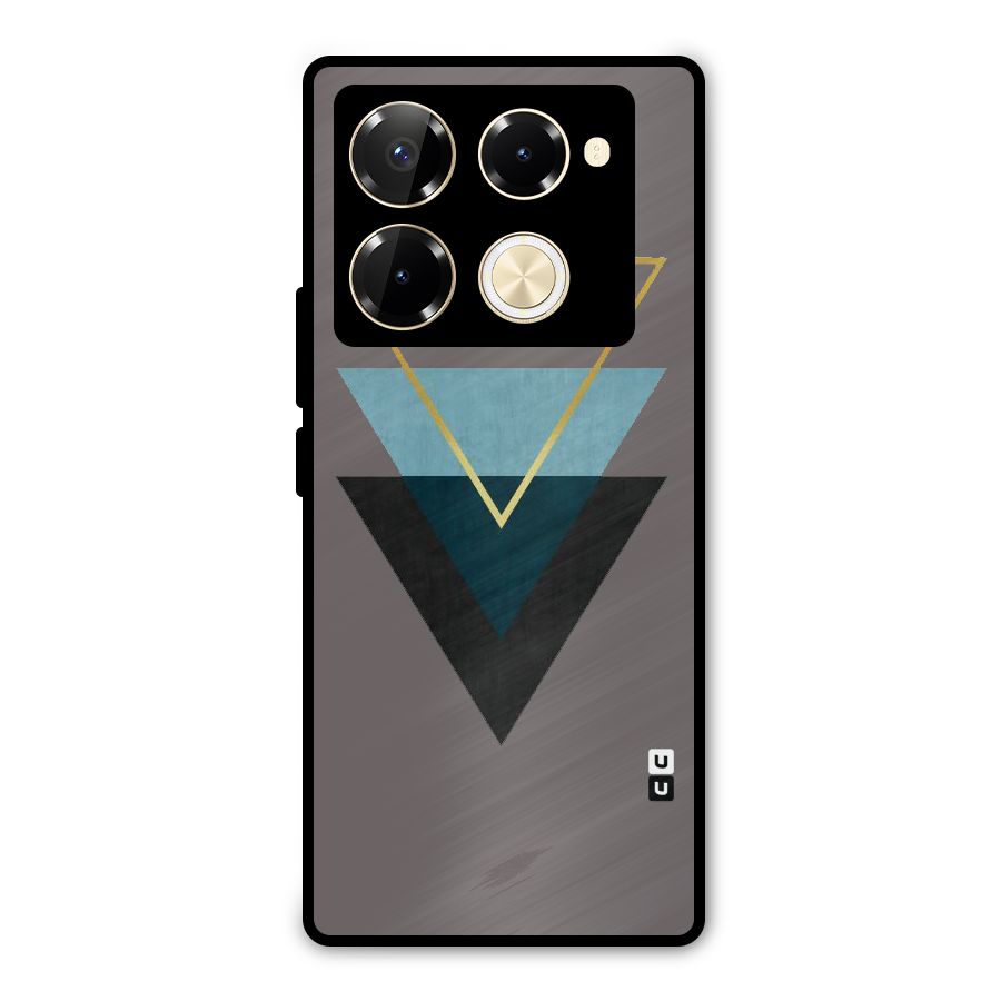 Pastel Triangle Metal Back Case for Infinix Note 40 Pro