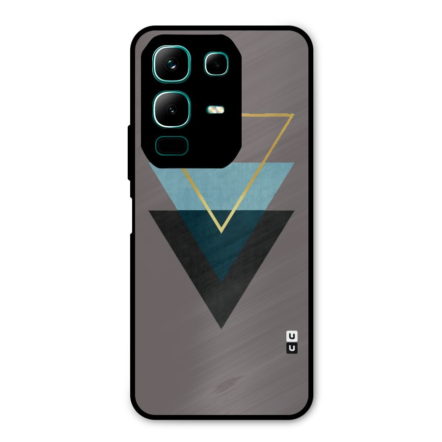 Pastel Triangle Metal Back Case for Infinix Note 50x