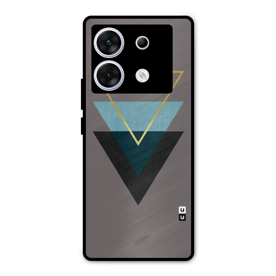 Pastel Triangle Metal Back Case for Infinix Zero 30 5G