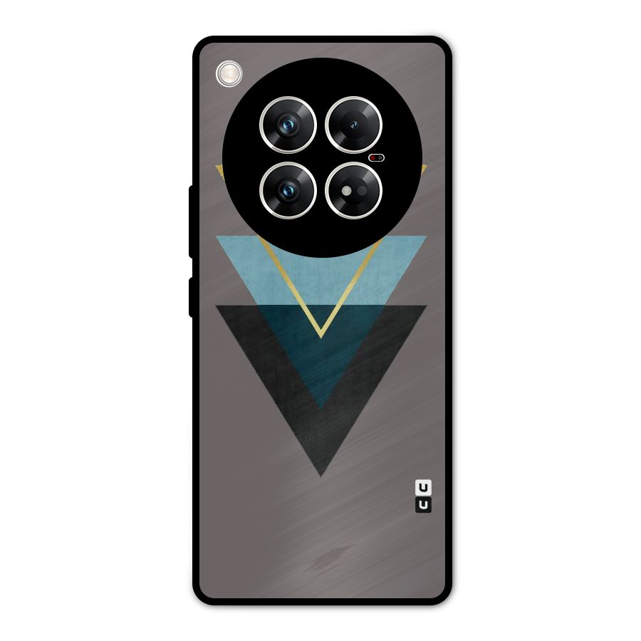 Pastel Triangle Metal Back Case for Infinix Zero 40 5G