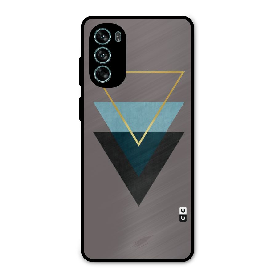 Pastel Triangle Metal Back Case for Moto G62