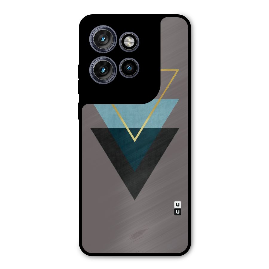 Pastel Triangle Metal Back Case for Motorola Edge 50 Neo