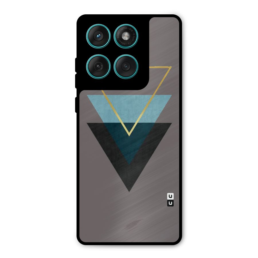 Pastel Triangle Metal Back Case for Motorola Edge 60
