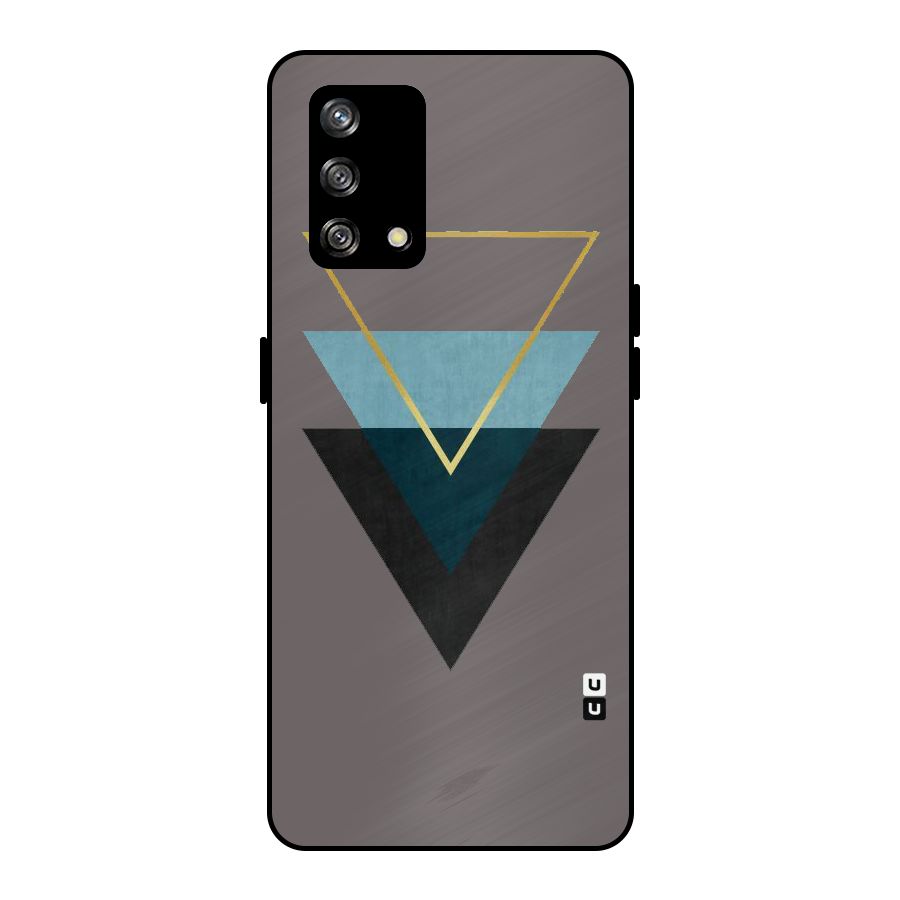 Pastel Triangle Metal Back Case for Oppo F19