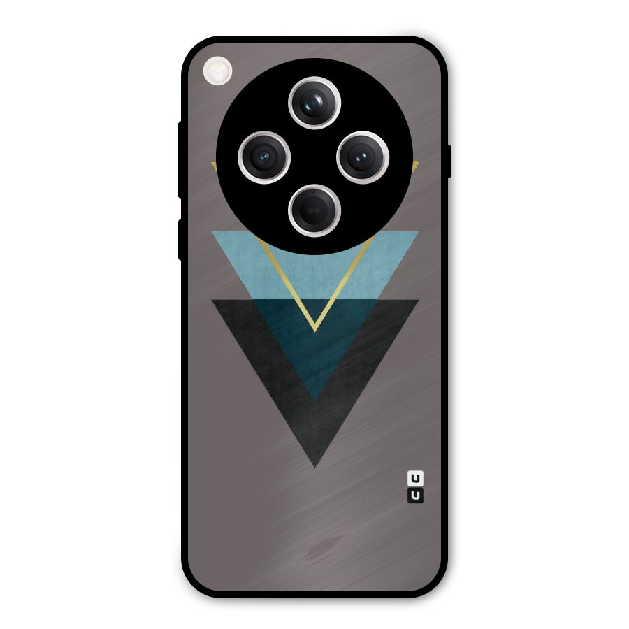 Pastel Triangle Metal Back Case for Oppo Find X8