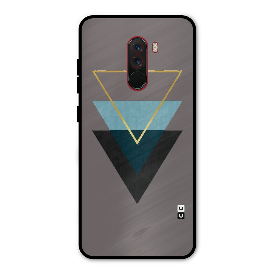 Pastel Triangle Metal Back Case for Poco F1